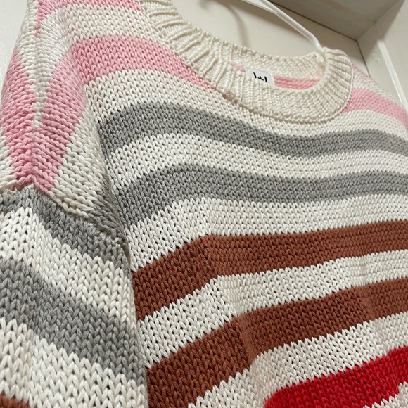 John + Jenn Striped Cotton Sweater - Picture 5 of 7